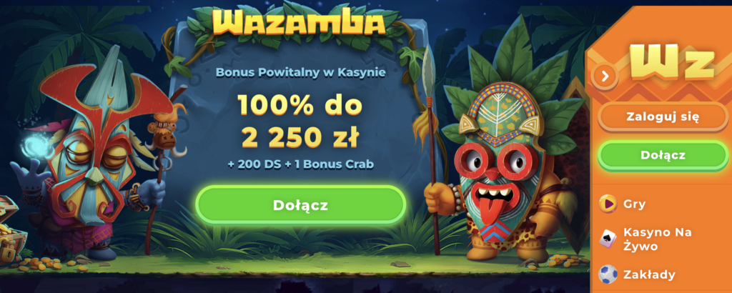 Wazamba Bonus powitalny